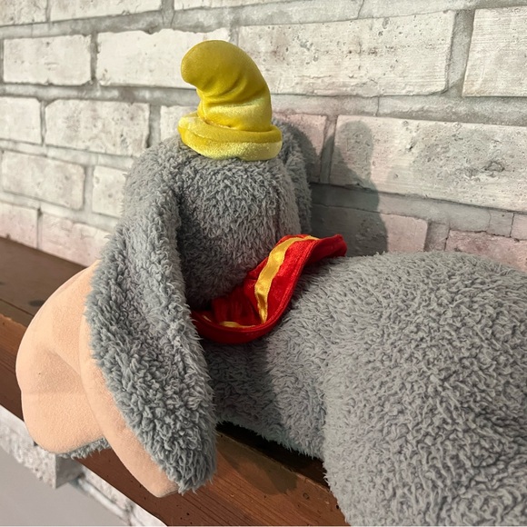 Disney Parks Dumbo Elephant‎ Plush Stuffed Animal 16” With Feather - Picture 3 of 7